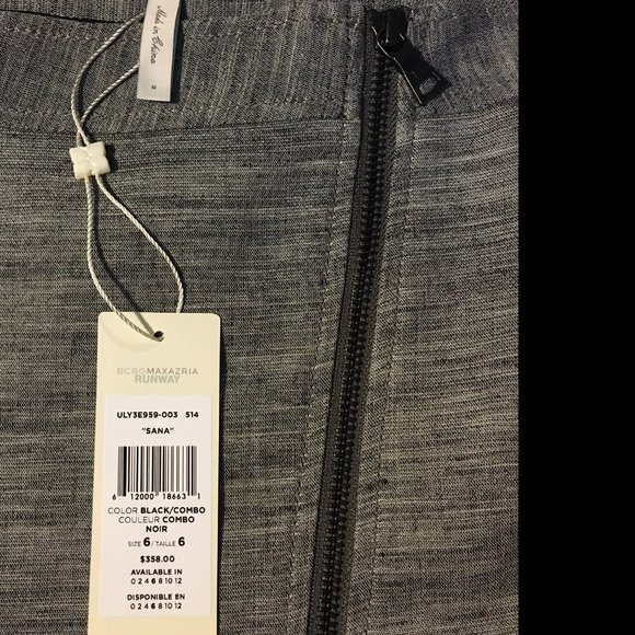 Cotton/linen pencil skirt by BCBG Runway, US6, NWT - Picture 4 of 6